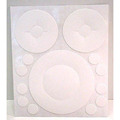 Fastcap Adhesive Cover Caps Plumb Cap Pvc White 1 Sheet 14 Caps FC.P1.WH
